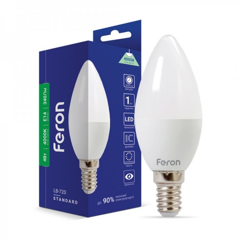 Світлодіодна лампа Feron LB-720 4 E14 4000K
