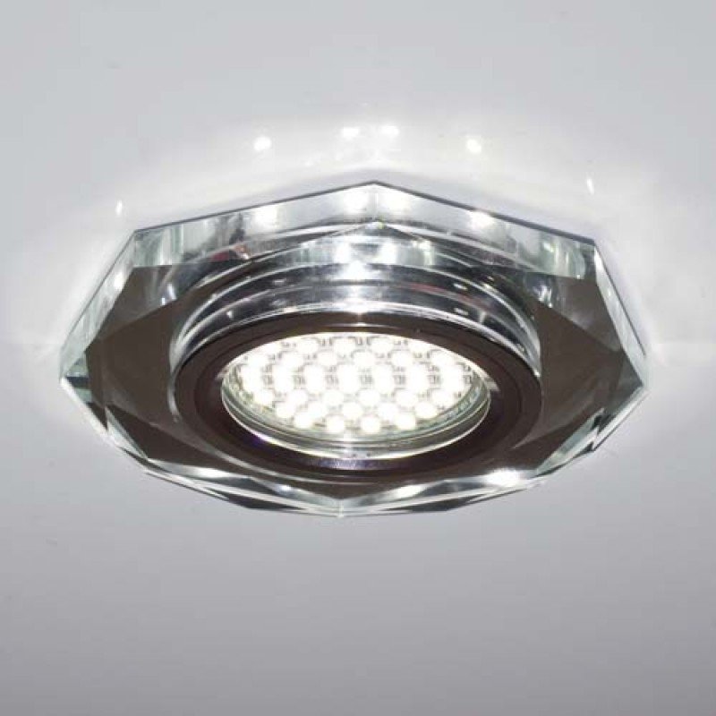 Вбудований світильник Feron 8020-2 з LED підсвічуванням