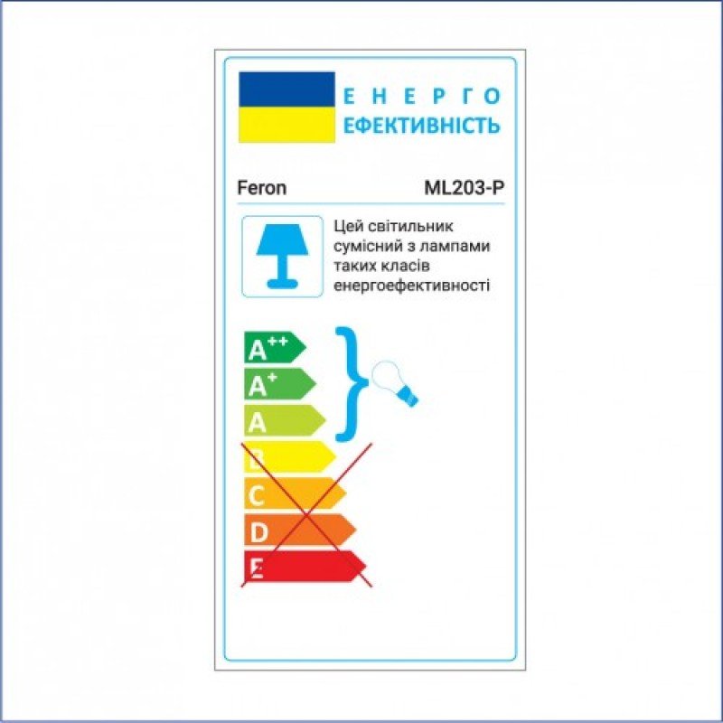 Накладний світильник Feron ML203-P білий