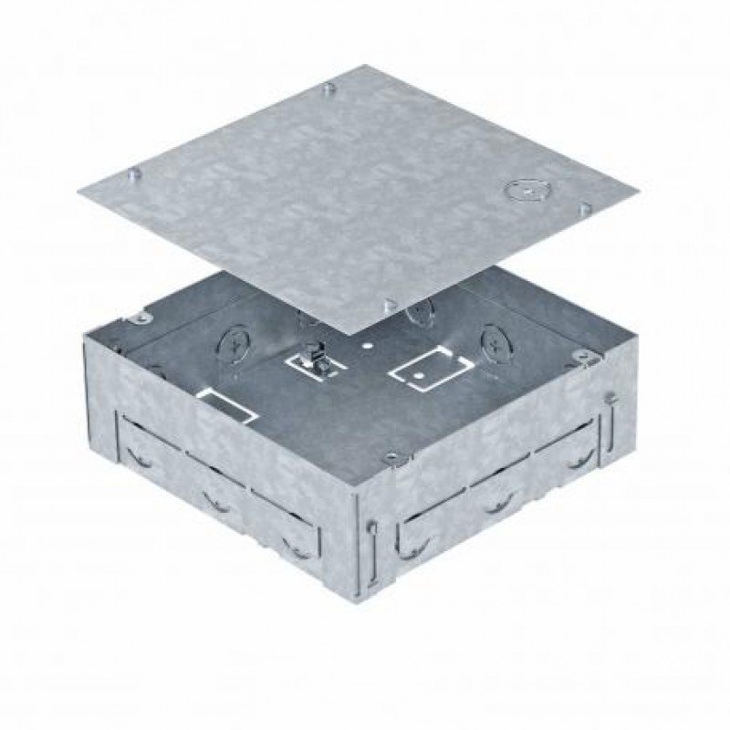 Монтажна коробка BOX4, 205х205мм, h=70-100mm / цинк.сталь