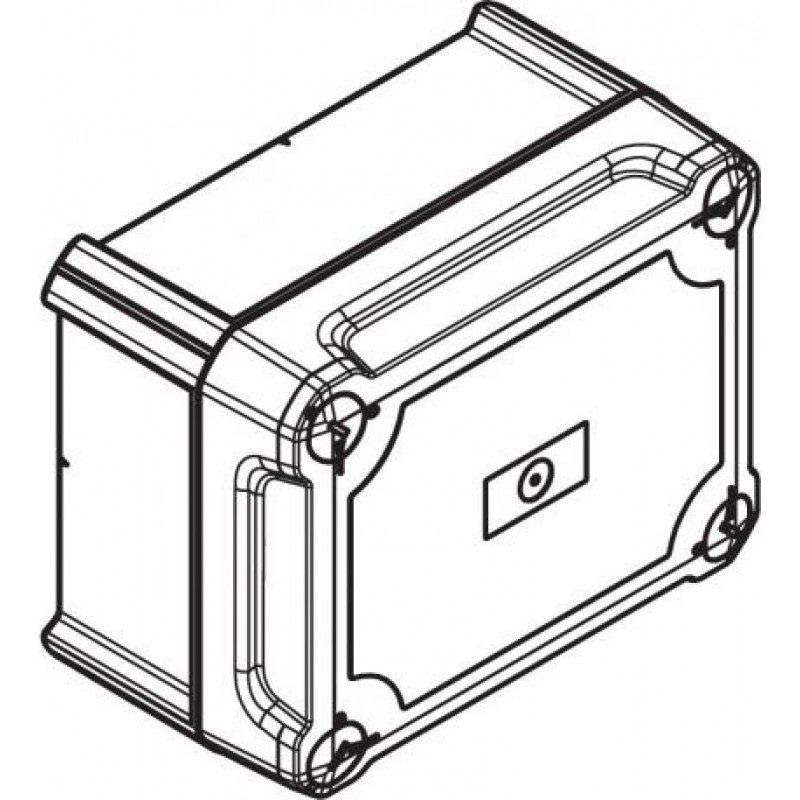 Коробка розподільча Т-серії без кабельних вводів з прозорою кришкою, 150х116х83, ІР66, ультрафіолетостійкий, ударостійкий поліпропілен