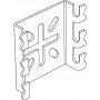 Монтажна пластина коробки, для дротяного лотка, 81х65мм, VA (нержавіюча сталь)