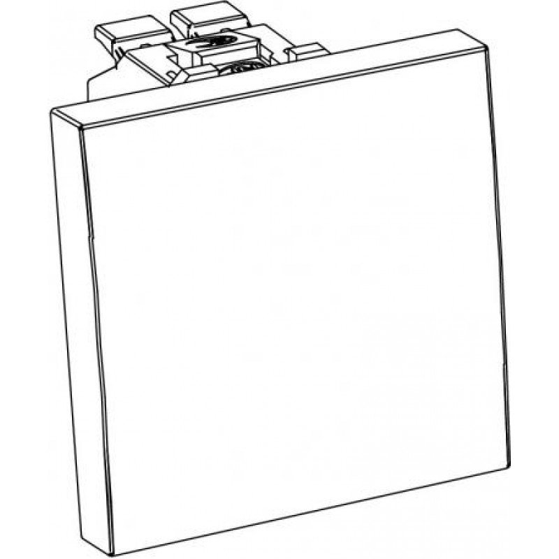 Перемикач односторонній 10 A, 250 V~, (45x45) / білий