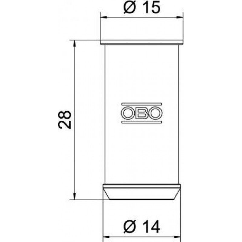 З&apos;єднувальний елемент ZH 11V для установчих коробок гіпсокартонних стін, 15х28, помаранчевий / ПП
