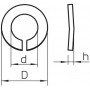 Пружинне кільце М6, G (2,5-10 мкм)