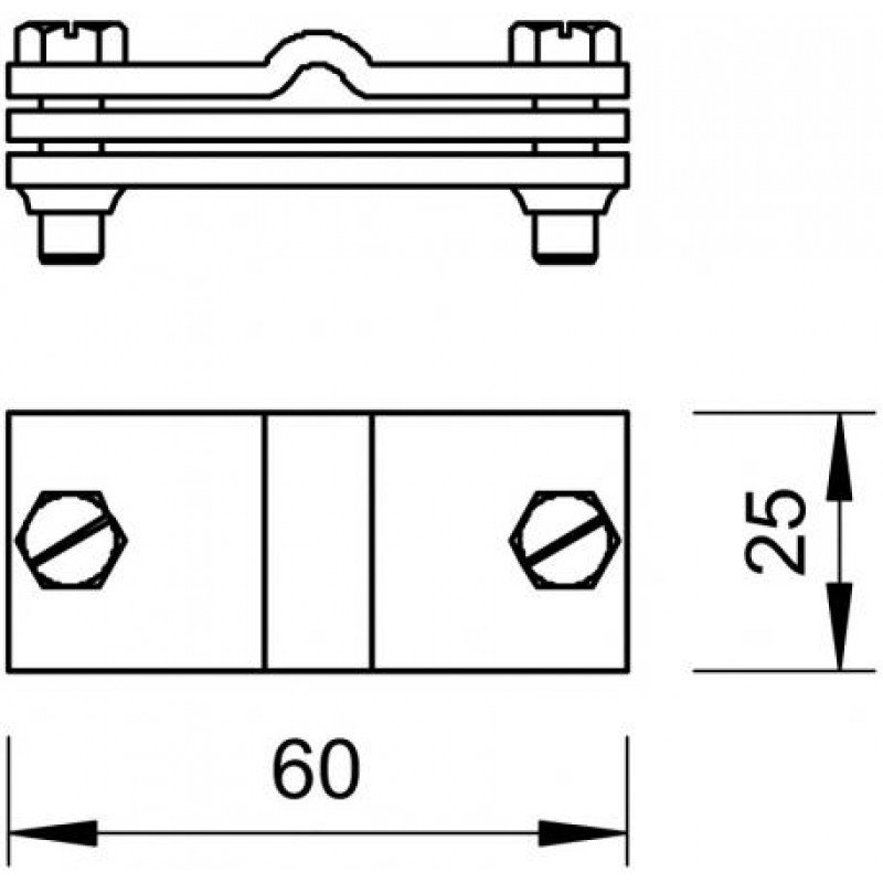 Затискач заземлення, для провода плаского FT (40-60 мкм)