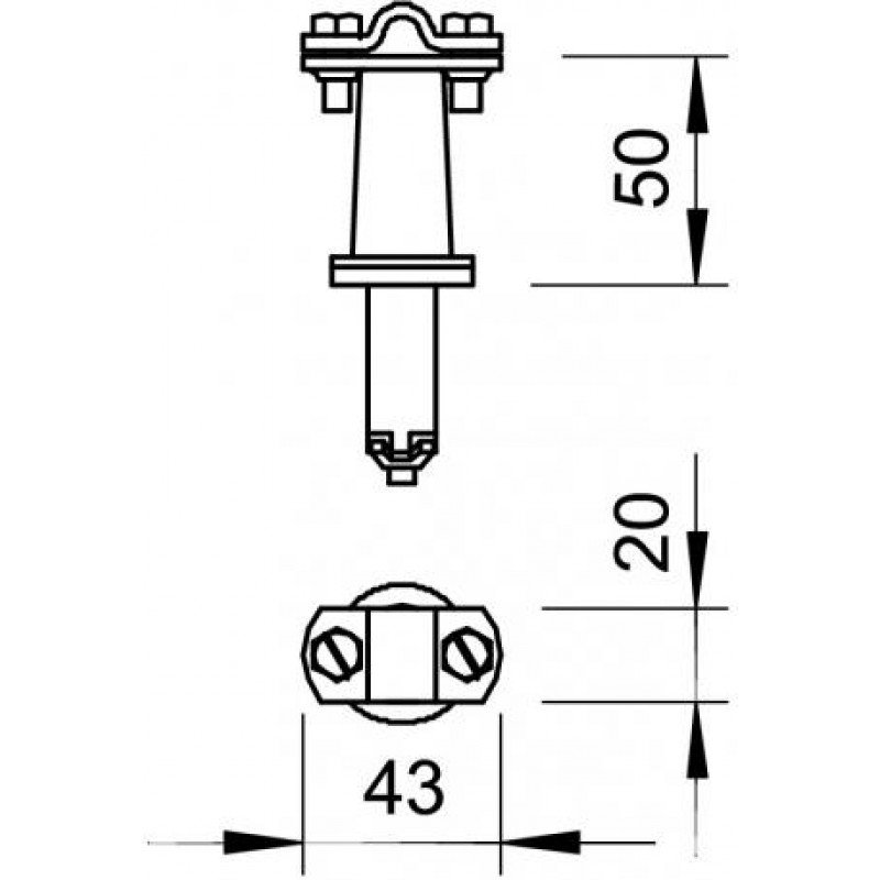 Шиферний тримач дроту 133 A, поліамід