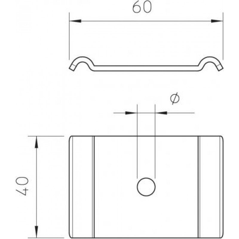 Кріплення дротяного лотка під шпильку/болт М6, FT (40-60 мкм)