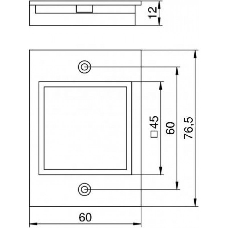 Супорт-рамка для башти T4B, 1 пост 45x45 / ПА