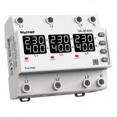 Реле напруги з контролем струму – VA-3F40A M6W
