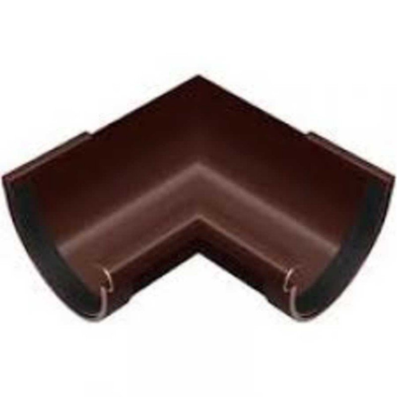 Кут ринви зовнішній 90° 130мм Rainway коричневий