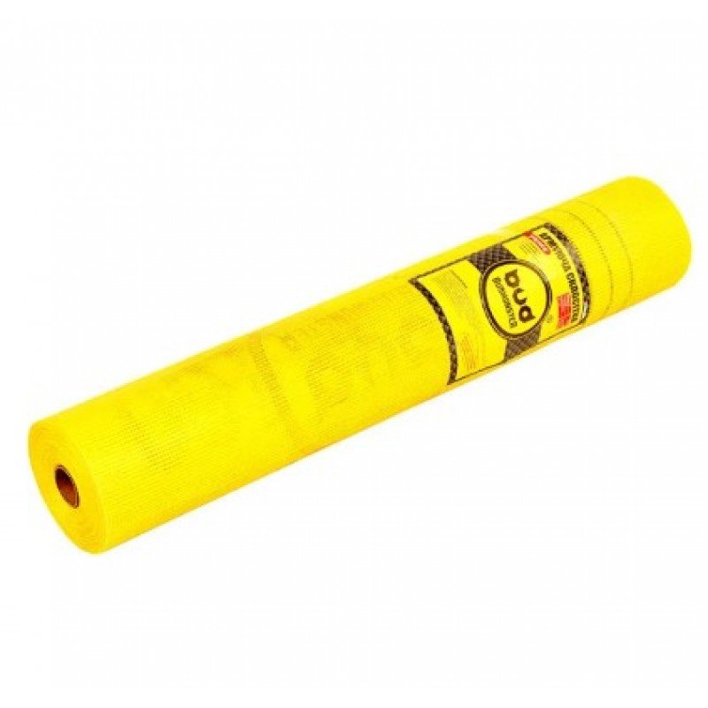 Сітка фасадна 5*5мм (160г/м2) BudMonster ЖОВТА (50м)