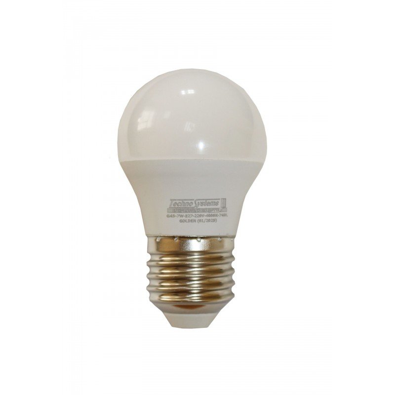 Лампа світлодіодна LED Bulb-G45-7W-E27-220V-4000K-740L GOLDEN TNSy