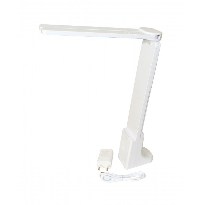 Настільний світильник акумуляторний з блоком живлення LED TL822 5W 3000/4500/6500K 2/4/8H 100/250/400L bat: 3,7V 1,2A White TNSy