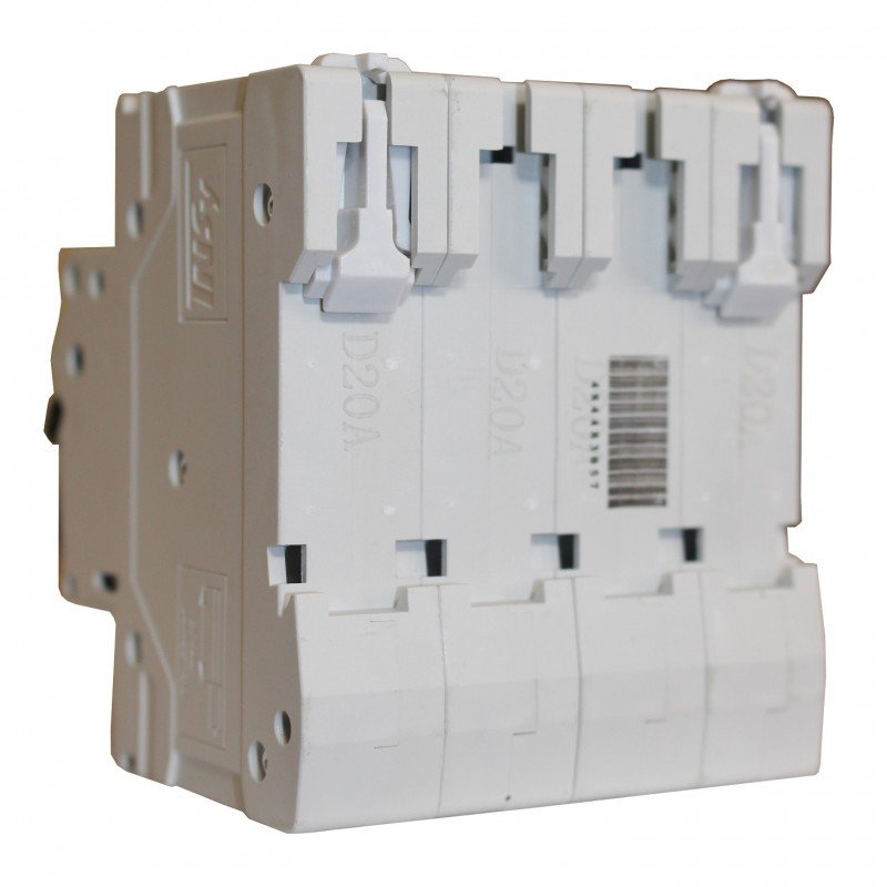 Автоматичний вимикач ВА18-60 4Р 20А 6кА х-ка D TNSy