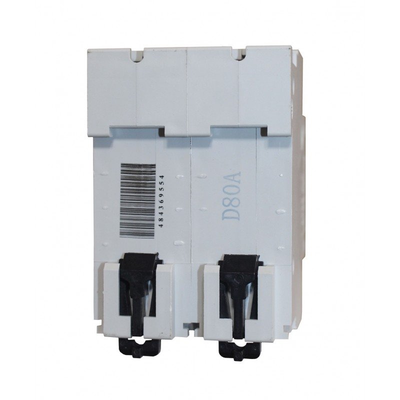 Автоматичний вимикач ВА27-100 2Р 80А 10кА х-ка D TNSy