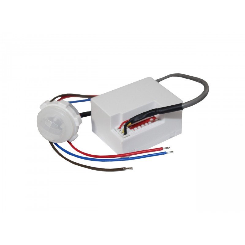 Датчик руху ДР B01M. 100Вт. 120гр. 2-10м. IP65/IP20 вбудований