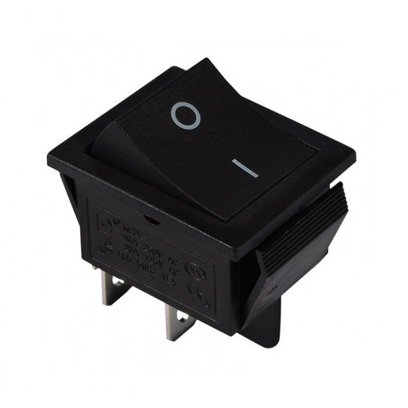 KCD2-201 B/B Перемикач 1 клав. чорний TNSy