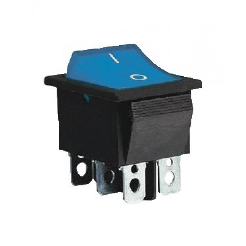 KCD2-202 BL/B Перемикач 1 клав. синій TNSy