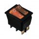 KCD2-2101N Y+Y/B 220V Перемикач 2 клав, жовтий+жовтий з підсвічуванням TNSy