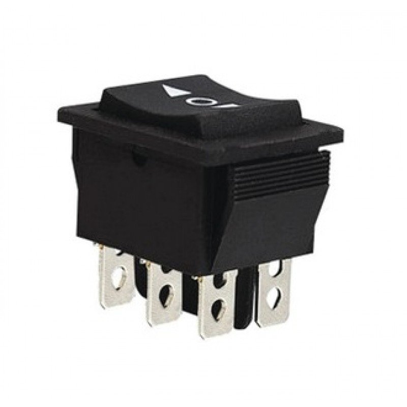 KCD2-223 B/B Перемикач 1 клав. перекидний чорний 2 повернення TNSy