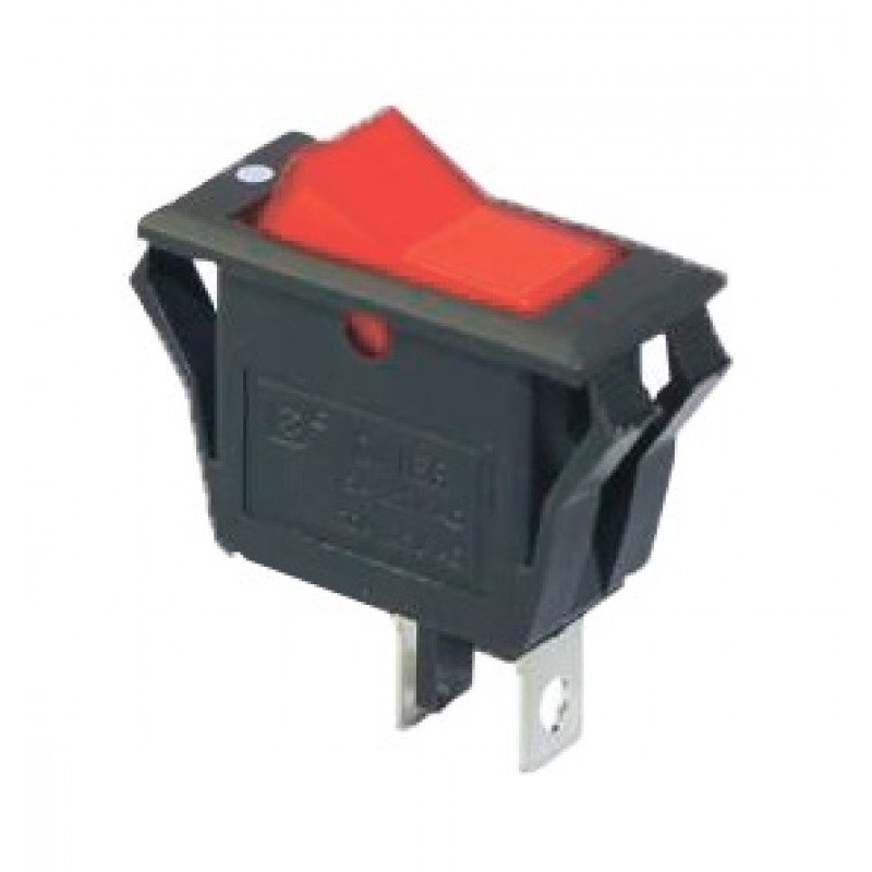 KCD3-2-101V R/B Перемикач 1 клав, червоний з підсвічуванням TNSy