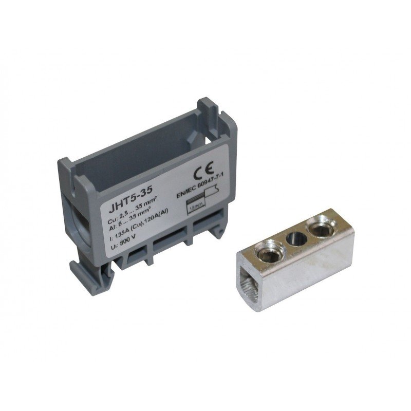 Клема силова СКНГ-JHT5-35 6-35мм2 120А сірий TNSy