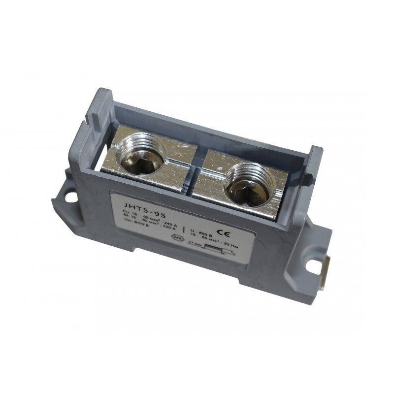 Клема силова СКНГ-JHT5-95 16-95мм2 220А "N" синій TNSy