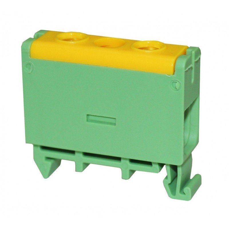 Клема силова СКНГз-JHT5-16 4-16мм2 63А "PE" жовто-зелена TNSy