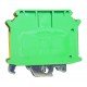 Клема "PE" КНГз-UK-USLKG-35 125А, 6-35мм2, гвинтова, жовто-зелена, набірна на DIN-рейку, без маркера TNSy