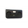 Колодка двійник лінійний з 2 USB 1A TNSy