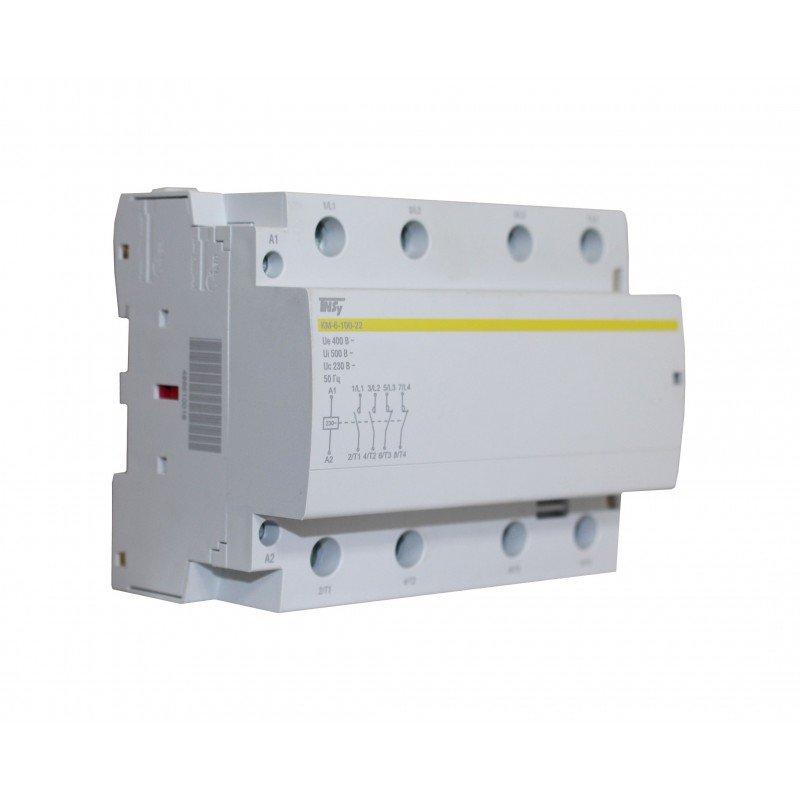 Контактор модульний КМ-6-100-22 230AC 2NO+2NC 4р 6мод. TNSy