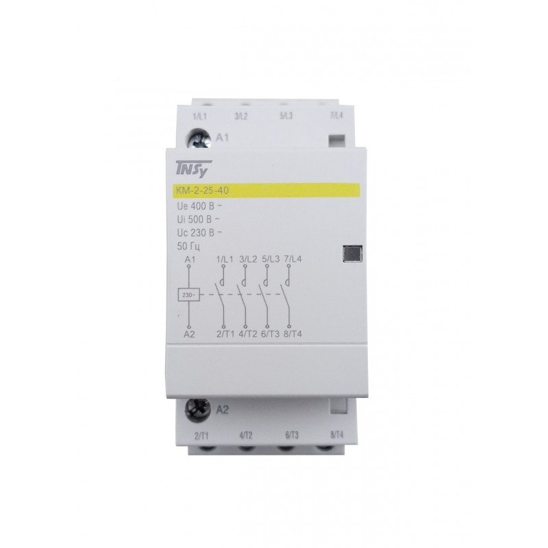 Контактор модульний КМ-2-25-40 25А 230AC 4NO 4р 2мод. TNSy