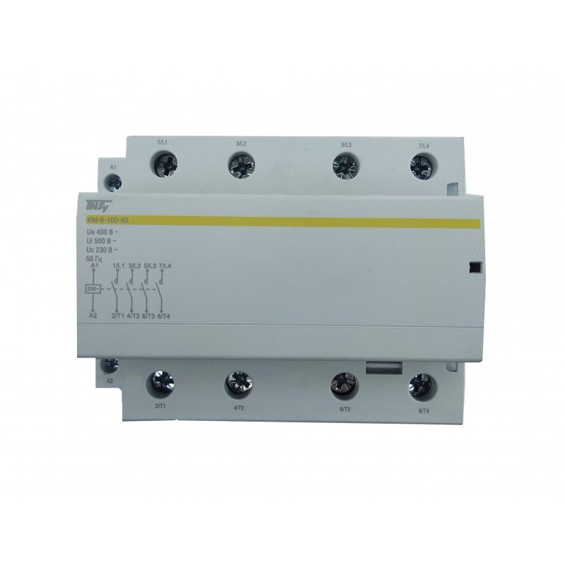 Контактор модульний КМ-6-100-40 100А 230AC 4NO 4р 6мод. TNSy