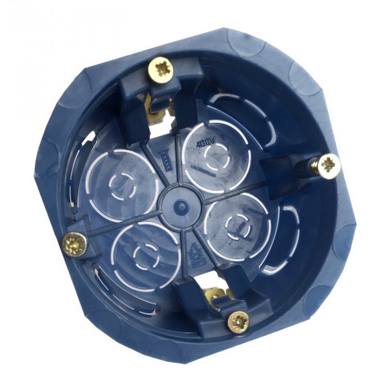 Коробка установочна d65/68 гіпс, пл. лапки TNSy