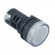 Лампа AD22DS d22mm 380В AC біла TNSy