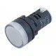 Лампа AD22DS d22mm 380В AC біла TNSy