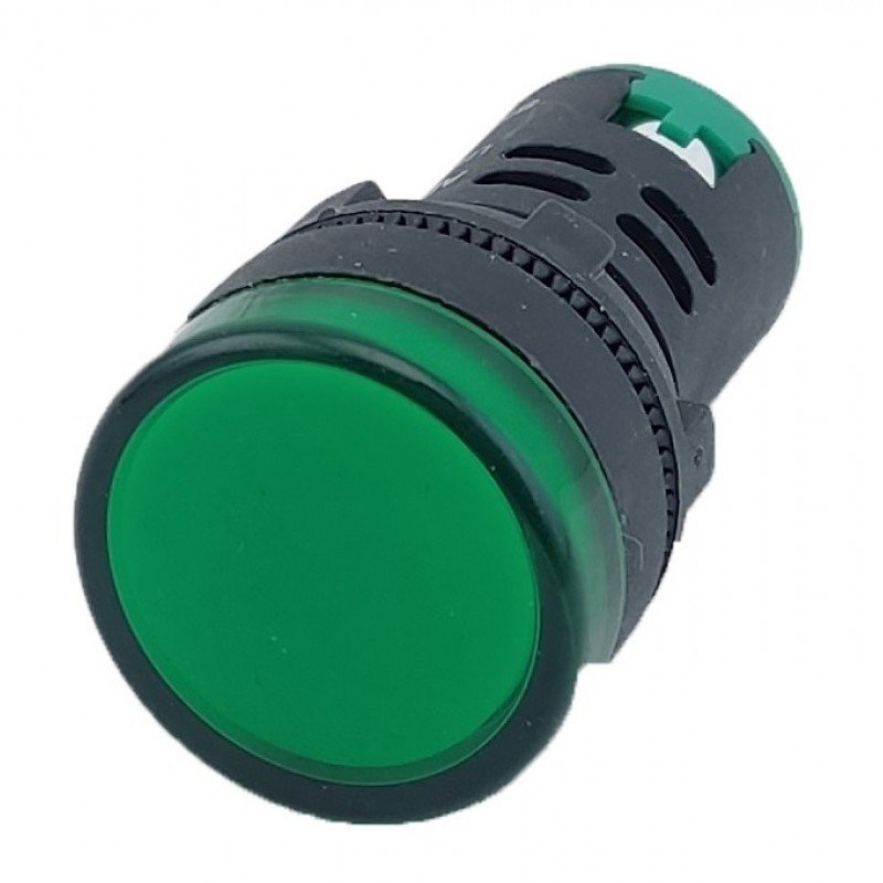 Лампа AD22DS d22mm 230В AC зелений TNSy