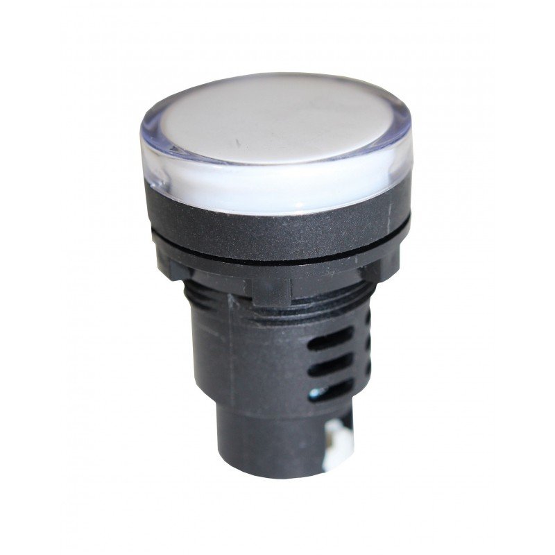 Лампа AD30DS d30mm 230В AC біла TNSy