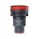 Лампа AD30DS d30mm 230В AC червоний TNSy