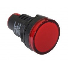 Лампа AD30DS d30mm 230В AC червоний TNSy