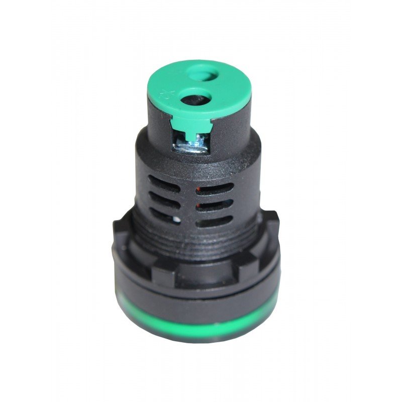 Лампа AD30DS d30mm 230В AC зелений TNSy