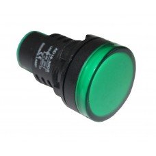 Лампа AD30DS d30mm 230В AC зелений TNSy