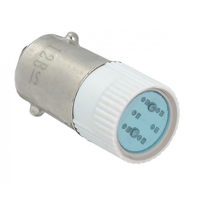 Лампа змінна LEDBA9S AC/DC 12B синя TNSy