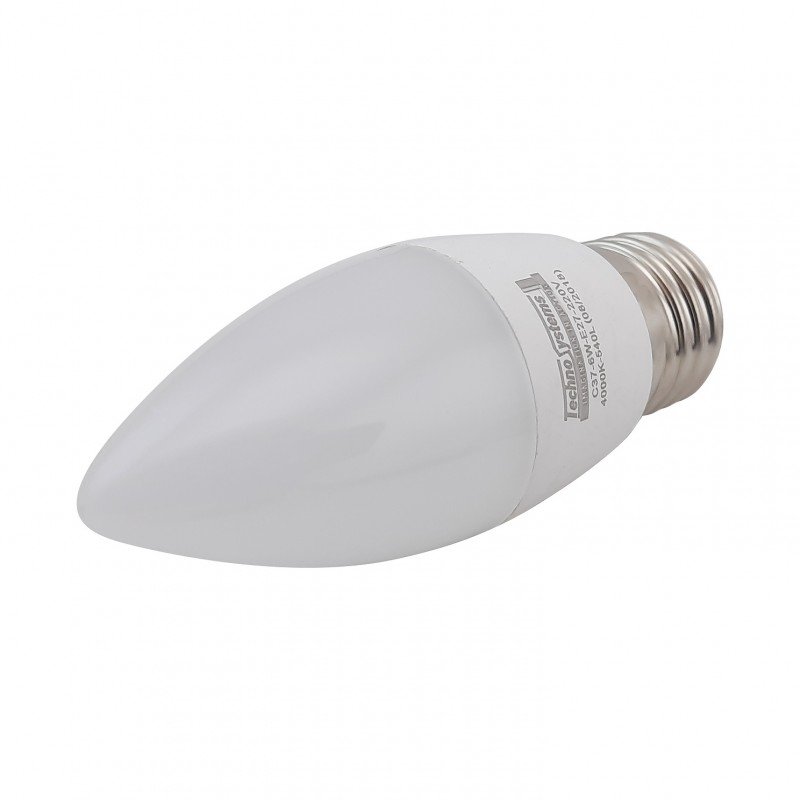 Лампа світлодіодна LED Bulb-C37-6W-E27-220V-4000K-540L ICCD TNSy
