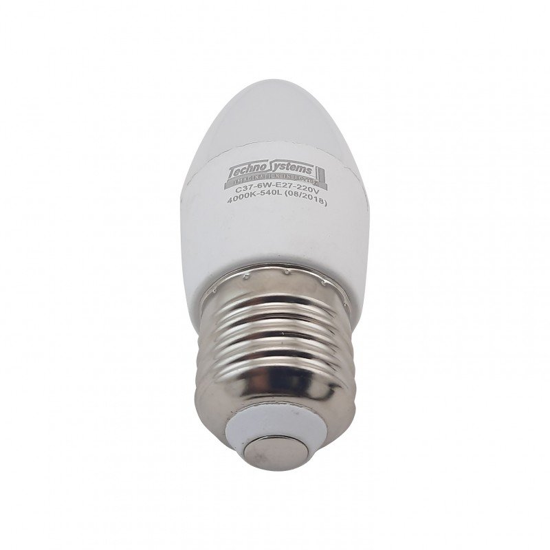 Лампа світлодіодна LED Bulb-C37-6W-E27-220V-4000K-540L ICCD TNSy