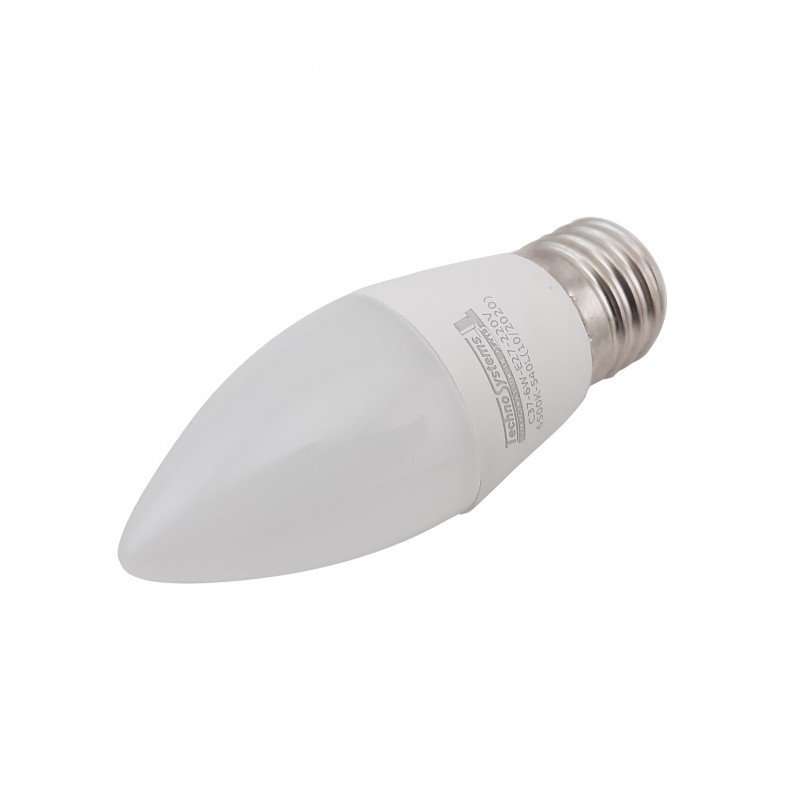 Лампа світлодіодна LED Bulb-C37-6W-E27-220V-6500K-630L GOLDEN TNSy