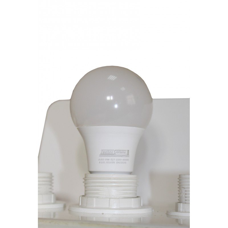 Лампа світлодіодна LED Bulb-A60-9W-E27-220V-4000K-810L SILVER TNSy