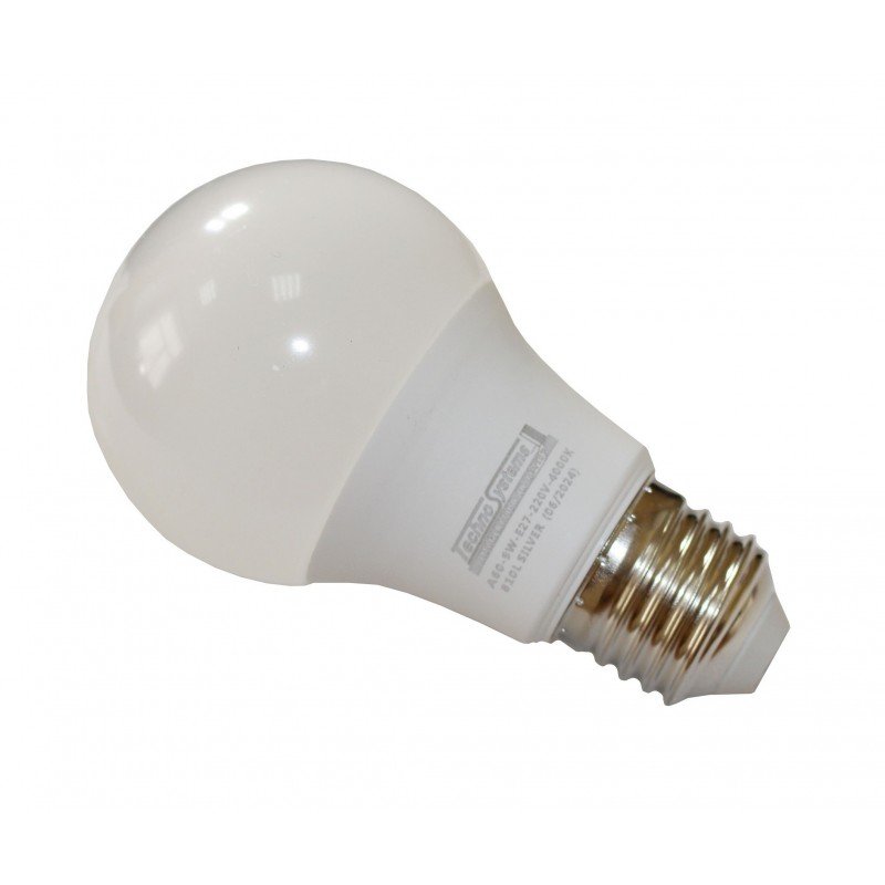 Лампа світлодіодна LED Bulb-A60-9W-E27-220V-4000K-810L SILVER TNSy