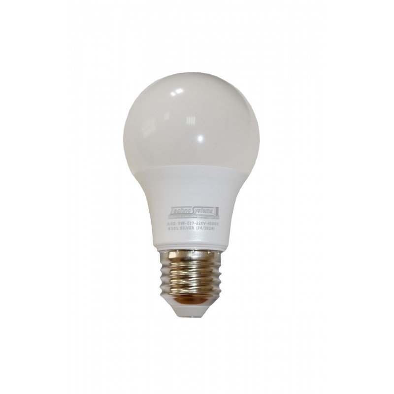 Лампа світлодіодна LED Bulb-A60-9W-E27-220V-4000K-810L SILVER TNSy